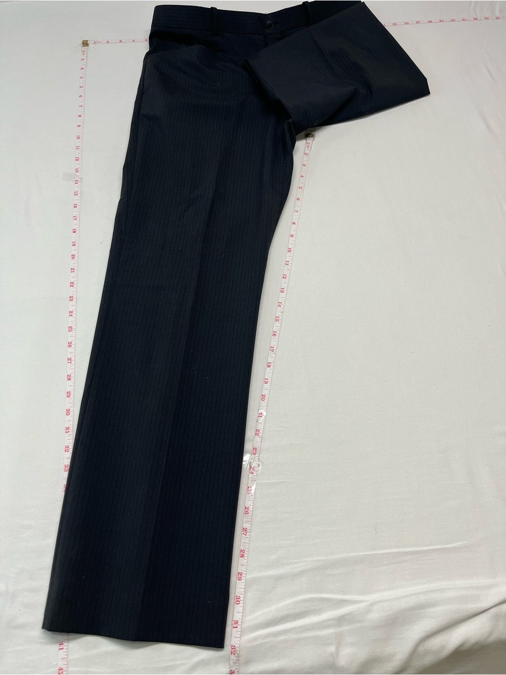 Mexx Men's Dark Black Pinstripe Suit Jacket with paints  46Rx32  business travel - Picture 6 of 7